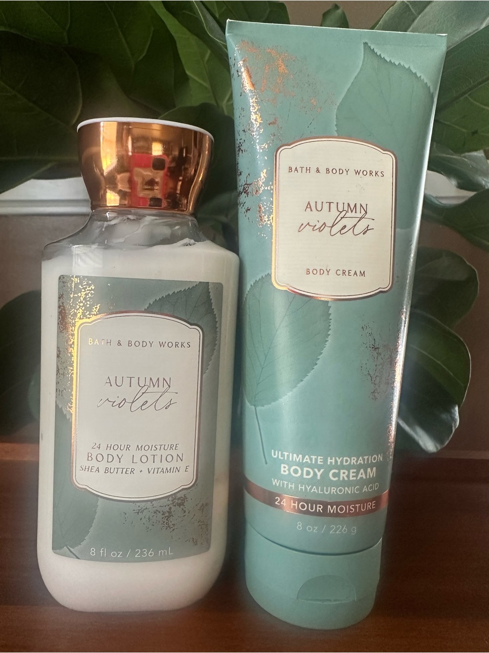 Bath & Body Works Autumn Violets Body Lotion & Cream - Teal